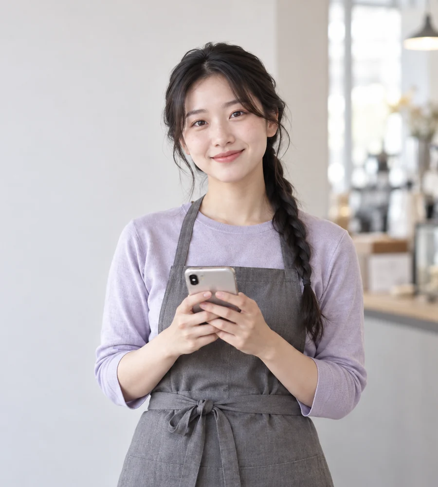 울산 일수 상담을 휴대전화로 안내받는 고객
