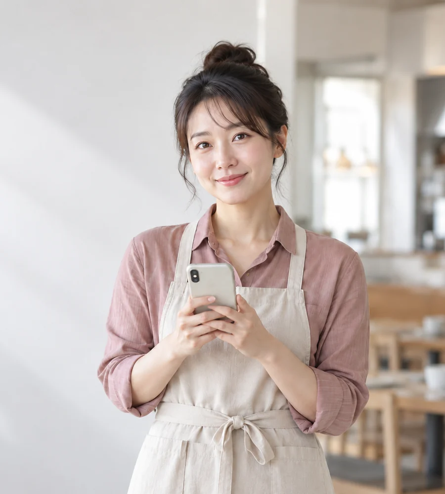 울산 일수 상담을 휴대전화로 안내받는 고객
